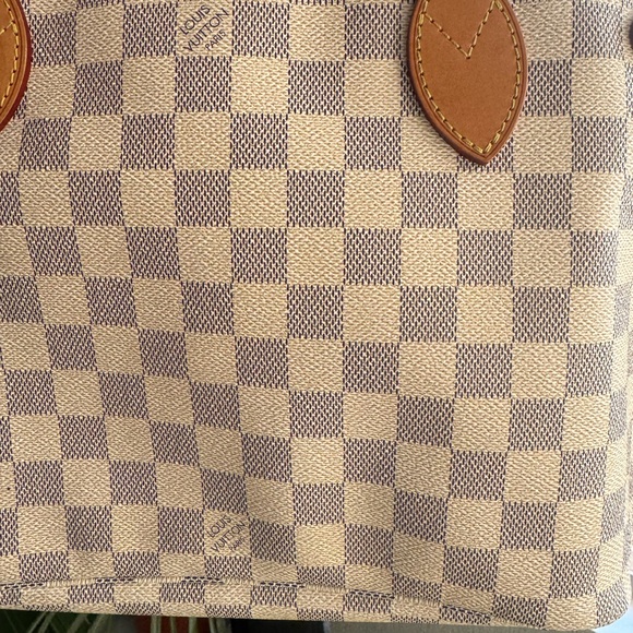 Louis Vuitton Checkered Tote Beige Taupe - Picture 4 of 5